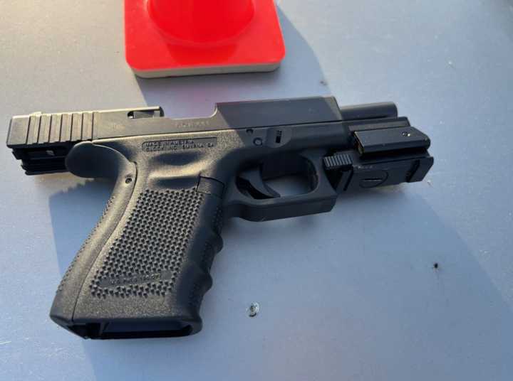 The weapon recovered after the officers were shot in Fairfax County.