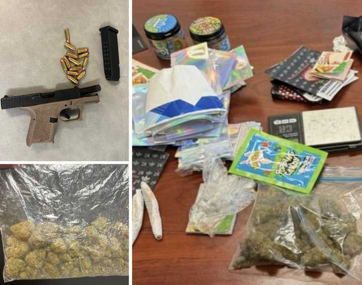 The recovered weed and weapon were taken from the 17-year-old in Charles County.