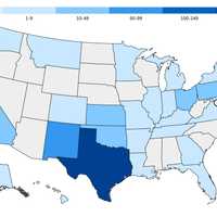 <p>Map of measles cases in the US as of Friday, May 2. </p>