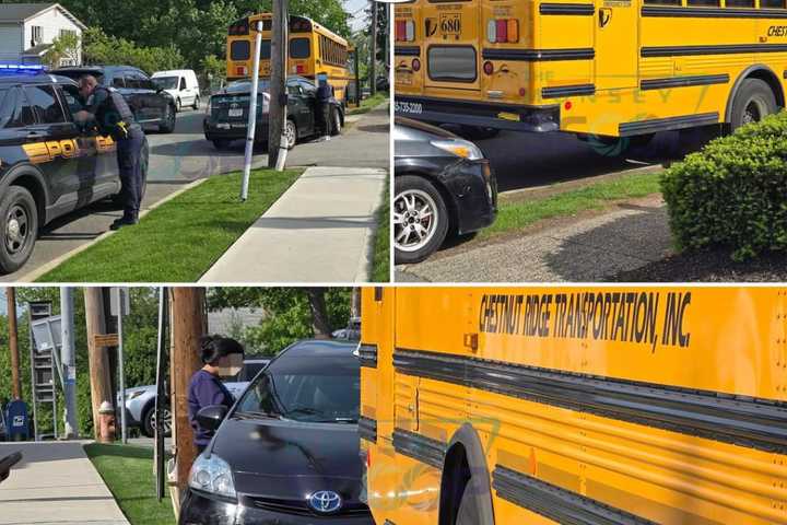 Taxi Hits School Bus In Spring Valley Crash