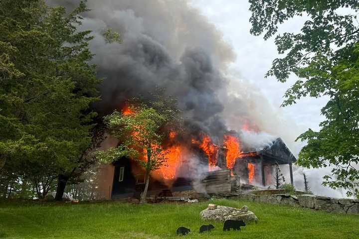 Raging Fire Destroys Ledyard Home, Kills Family Dog Despite Heroic Efforts