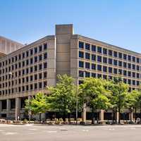 <p>FBI Headquarters in Washington, DC: the J. Edgar Hoover Building.</p>