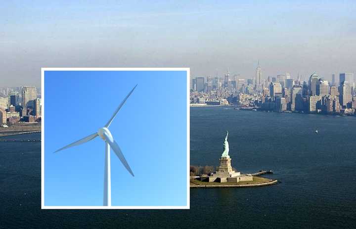 A windmill similar to the ones President Trump has approved to be installed in New York Harbor.