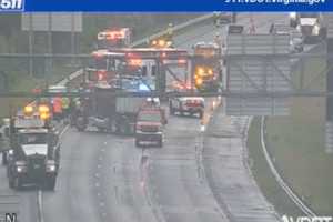 Tractor-Trailer Crash Brings I-95 To A Halt In Stafford County (DEVELOPING)