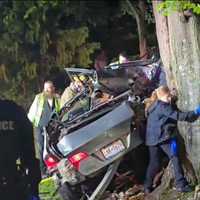 Driver Seriously Injured After Crashing Into Tree In Rockland
