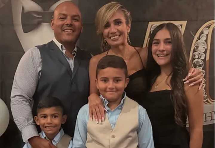 Domingo Hasbun pictured with his family. 