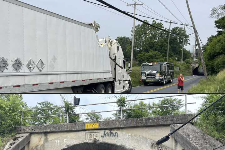 Tractor-Trailer Crashes Into Railroad Bridge In South Central PA: Officials