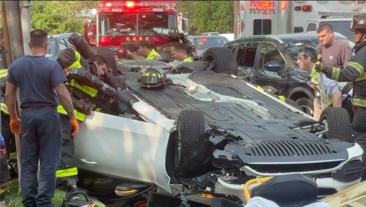 The scene of the crash.
