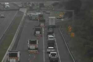 Tractor-Trailer Crash, Fire Closes Portion Of I-95 In East Lyme