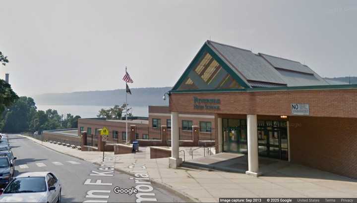 The incident happened near Riverside High School in Yonkers, police said. 