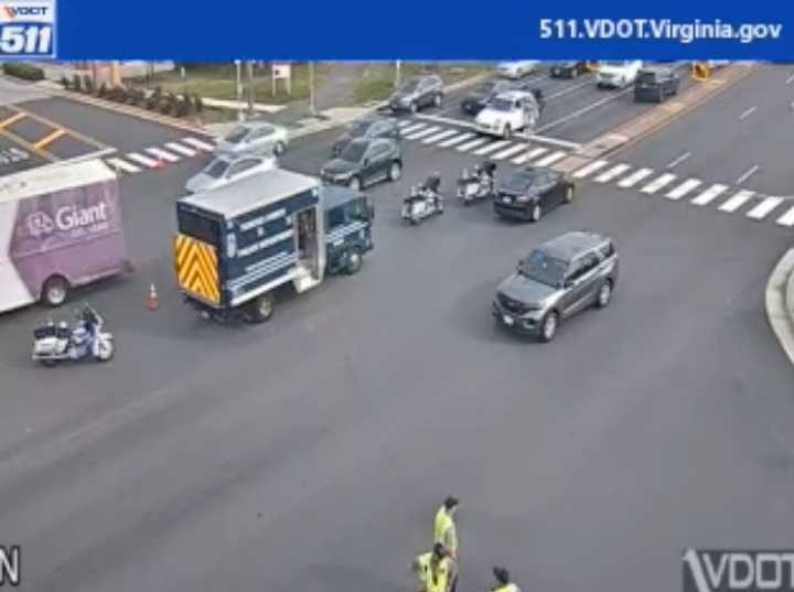 The scene of the incident in Fairfax County.