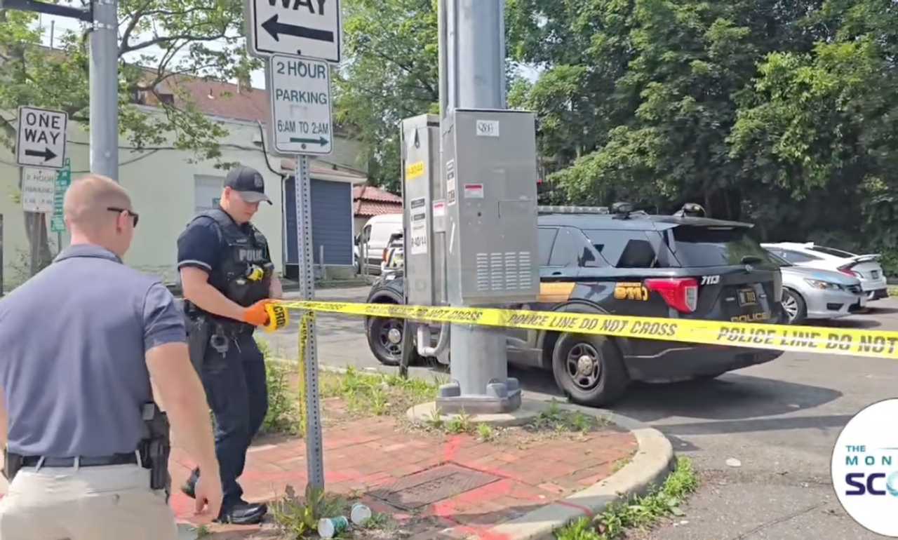 An image from the scene where the man was found in Spring Valley. 