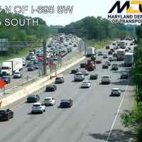 Crash On I-95 Near I-295 Ties Up Traffic In Maryland (DEVELOPING)