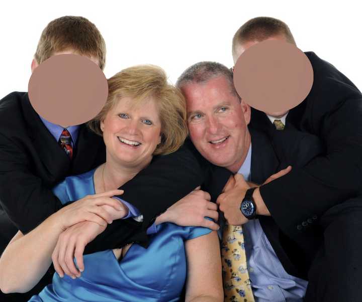 Stephanie Wolfe Crohan and Edward "Ed" Crohan with there two sons.&nbsp;