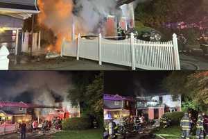 5 Firefighters Injured, Woman Rescued From Elmont House Fire That Led To Collapse: Police