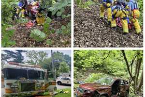 Vehicle Plunges 40 Feet Off Cliffside In Pittsburgh's Highland Park: Public Safety
