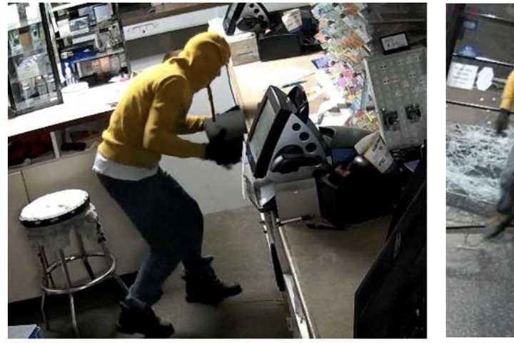 Smash-And-Grab Burglar Shatters Long Island Shop Window, Flees On Bike: Police