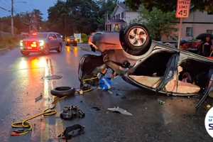 Driver Flees After Speeding Car Overturns In Hudson Valley: Report