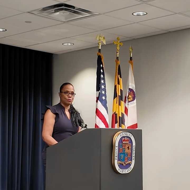 Thelmetria “Meme” Michaelides at her introductory news conference.