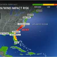 <p>The system will have the highest impacts in the areas shown in red and orange.</p>