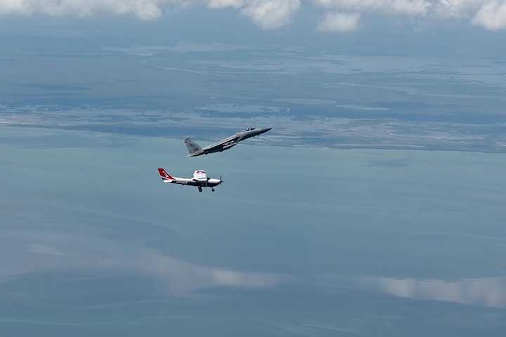 Watch As NORAD Jets Intercept Another Plane Over Trump's Bedminster Golf Club
