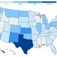 <p>The CDC's measles outbreak map as of Sunday, July 6.</p>