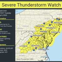 Severe Thunderstorm Watch Issued For DMV