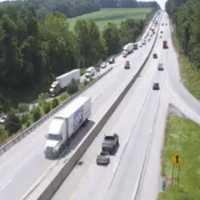 Aluminum Blocks Fly Across I-83 In Triple-Trailer Crash Causing Major Backup In York: PennDOT