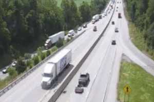Aluminum Blocks Fly Across I-83 In Triple-Trailer Crash Causing Major Backup In York: PennDOT