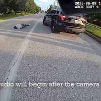 <p>Micah Booker was shot and killed while charging at an officer with a spear.</p>
