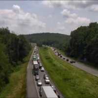 Lane Reopens After Truck Rolls Down Embankment On I-84 Stretch In NY (UPDATE)