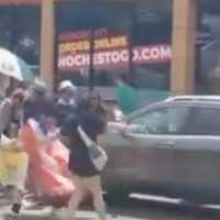 <p>Video shows the moment when a New Jersey driver crashed into multiple protesters in Fairview on Saturday afternoon, July 12. Three people suffered minor injuries.&nbsp;</p>