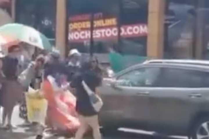 VIDEO: NJ Driver Mows Down Group Of Anti-ICE Protestors