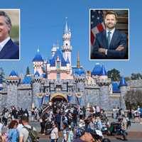 Gavin Newsom Rips VP JD Vance For Disneyland Trip: 'The Families You're Tearing Apart Won't'