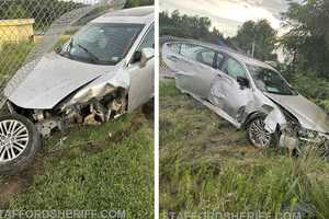 Man Hits Student Driver, Crashes Into Fence During Wild DUI Chase In DMV: Sheriff (PHOTOS)