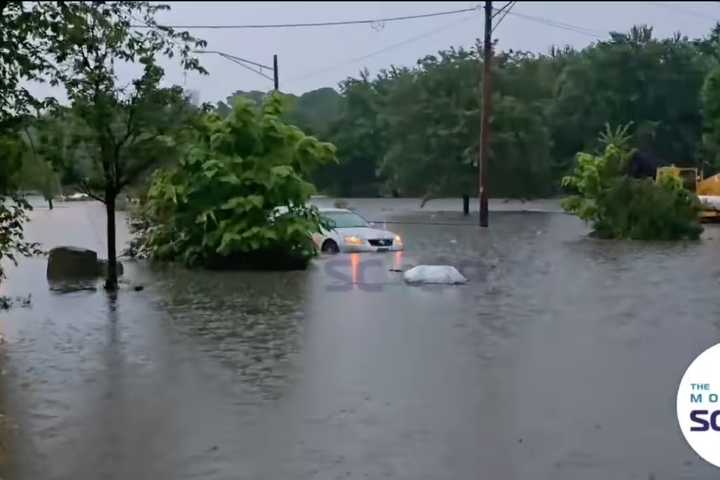 WATCH: Storm Causes Widespread Flooding In Rockland, Road Closures