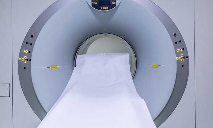 An MRI machine.
