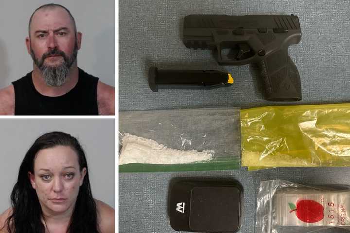 Meth, Guns Seized After Harley With Blocked Plate Pulled Over In Fredericksburg: Police