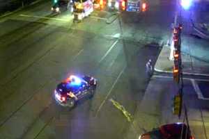 Motorcycle, Multiple Vehicles Crash Shuts Down I-81 North In Dauphin County