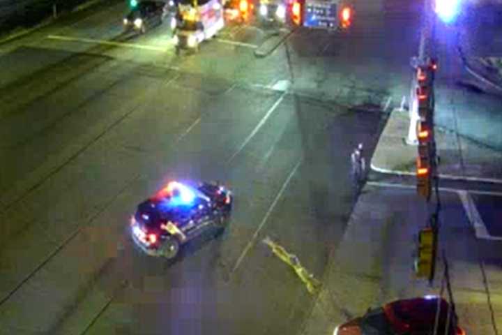 Motorcycle, Multiple Vehicles Crash Shuts Down I-81 North In Dauphin County