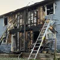 <p>The scene of the arson fire in Pottstown. </p>