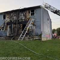 <p>The scene of the arson fire in Pottstown. </p>