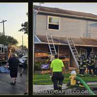 <p>The scene of the arson house fire in Pottstown. </p>