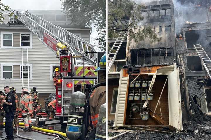 Lightning Strike Ignites Massive Three-Alarm Apartment Fire In DMV, Roof Collapses (PHOTOS)