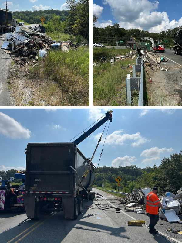 Overturned Tractor-Trailer Shuts Down Busy Virginia Intersection, Sparks Hours-Long Cleanup