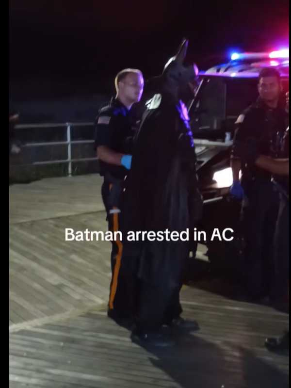 Viral Video Shows Batman Arrested In Atlantic City For Pepper Spraying Victim, Police Say