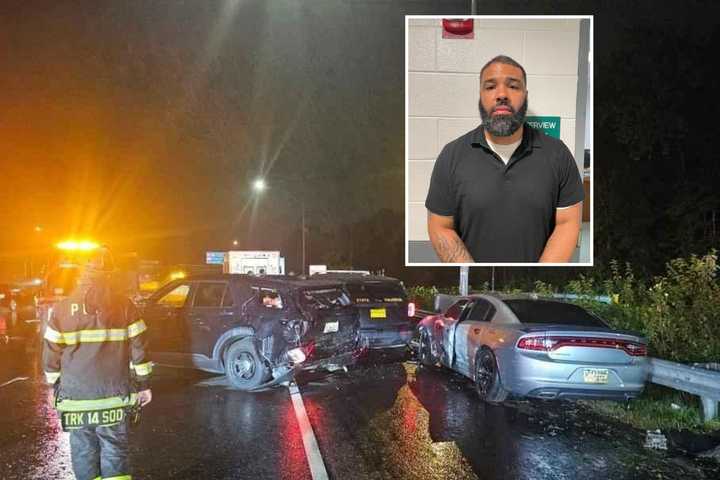 DUI Suspect Slams Patrol Car, Pins Maryland Trooper On Beltway In College Park: State Police