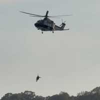 <p>The hiker was hoisted to safety by a Maryland State Police helicopter.
  
</p>