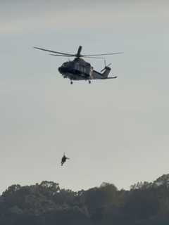 WATCH: Maryland Hiker Hoisted To Safety By State Police Helicopter After 25-Foot Fall