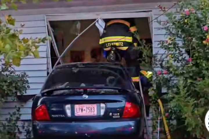 Car Crashes Into Home In Rockland County After Driver Loses Control